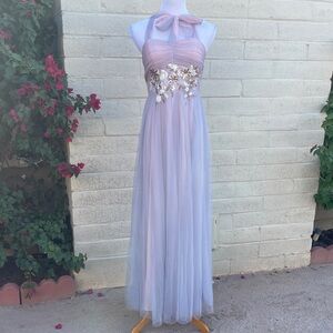 Ever Pretty Lavender‎ Floral Maxi Dress, Large